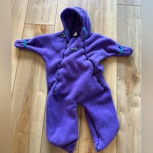 Patagonia Purple Fleece Baby Bunting-vintage